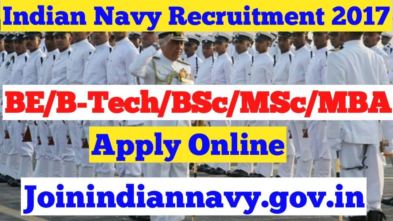 Indian Navy Recruitment 2017!! Latest jobs 2017!! Joinindiannavy.gov.in