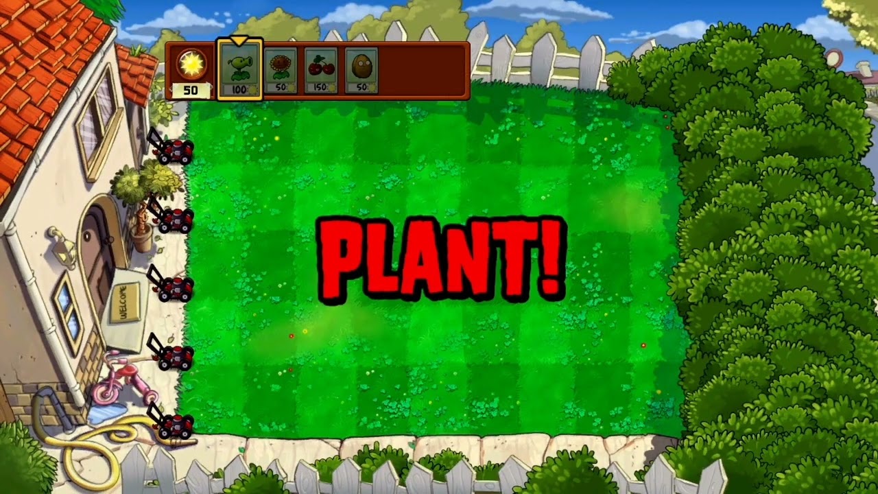 Plants vs. Zombies || Day (1-1 to 1-10)
