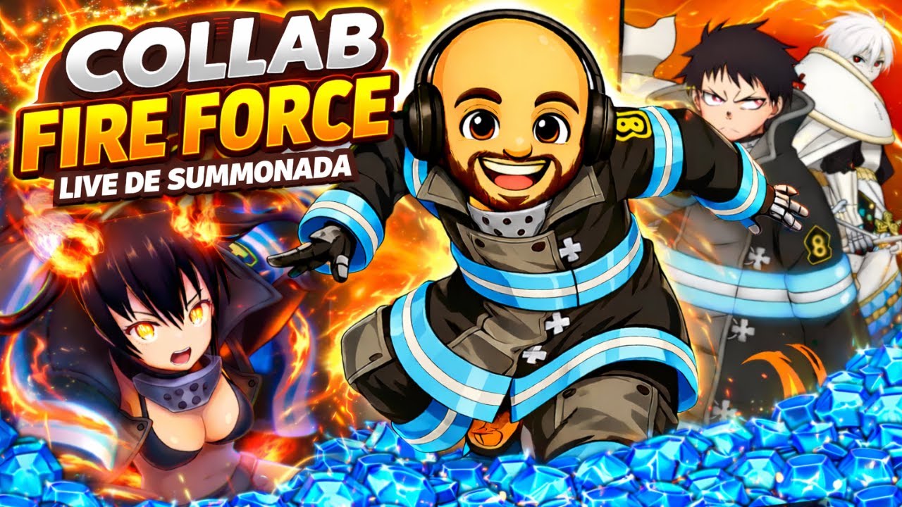 LIVE DO CALVO | 2ª SUMMONADA NA COLLAB FIRE FORCE | 7DS | THE SEVEN DEADLY SINS GRAND GROSS