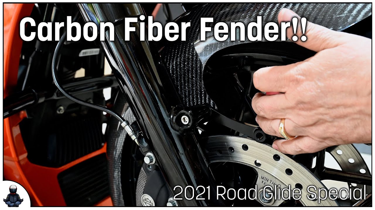 Carbon Fiber Parts Part 1 - Installing Hofmann Designs Carbon Fiber Fender on my Road Glide Special
