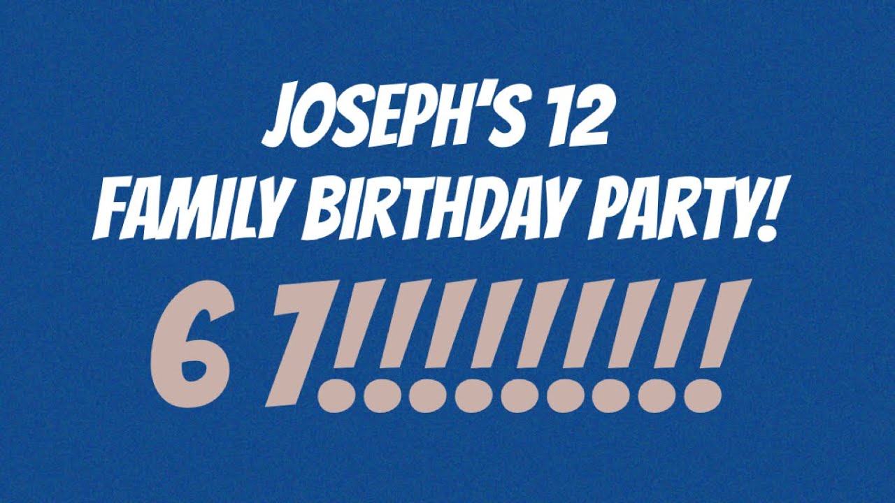 Joseph’s EPIC 12th Birthday Party/Almost a teenager/Growing up so fast/Amazing gifts were given 