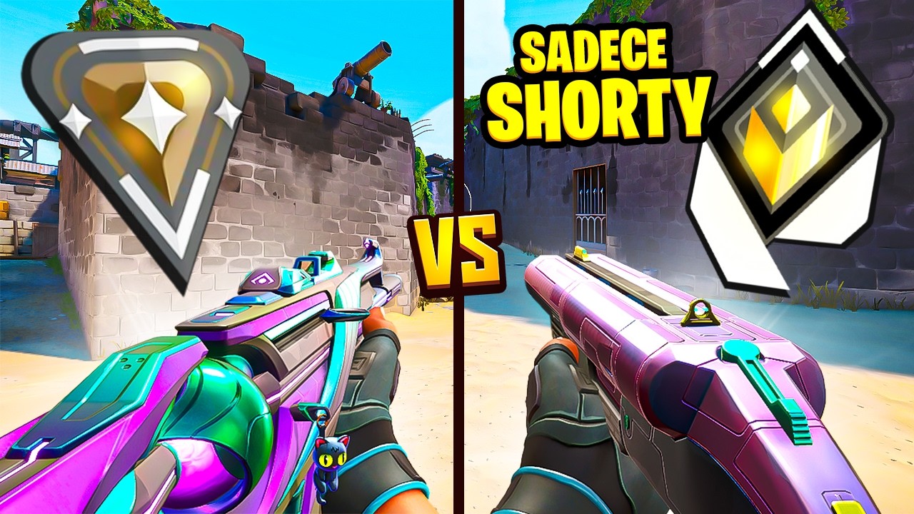 5 RADİANT vs 5 BRONZ ama radiant'lar sadece SHORTY oynuyor! Valorant