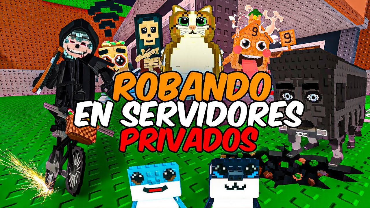 ROBANDO EN SERVIDORES PRIVADOS EN STEAL A BRAINROT *Robe brainrots de +100 Millones*