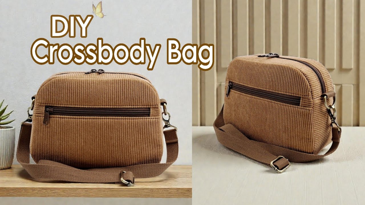 DIY Cara Membuat Tas/Crossbody Bag Tutorial & Pattern