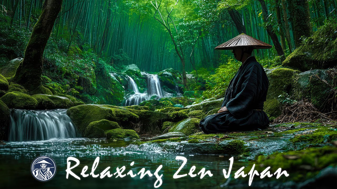 Morning Zen in the Green Forest with Japanese Flute Music - Japanese Zen Music For Soothing, Healing