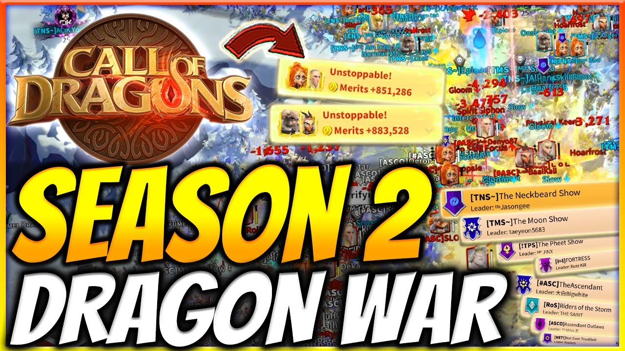 SEASON 2 DRAGON WAR - Server 1005 - Call of Dragons