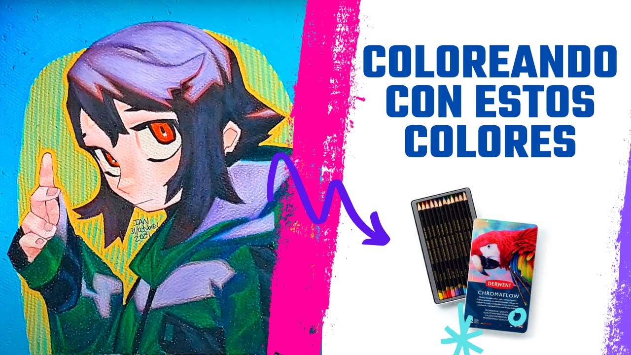 Derwent Chromaflow, realice este dibujo con ¡12 colores!