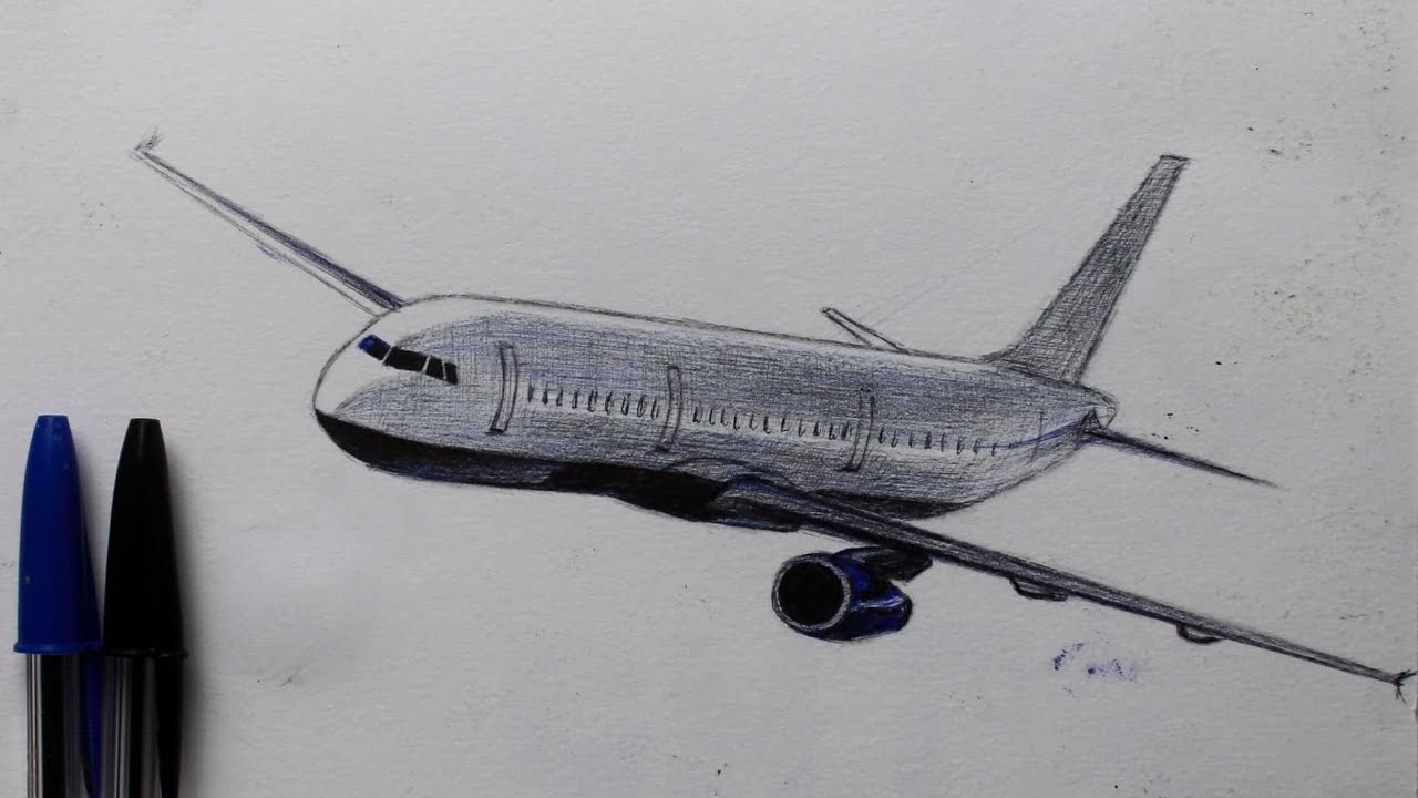 Como Desenhar Um Avião Realista
