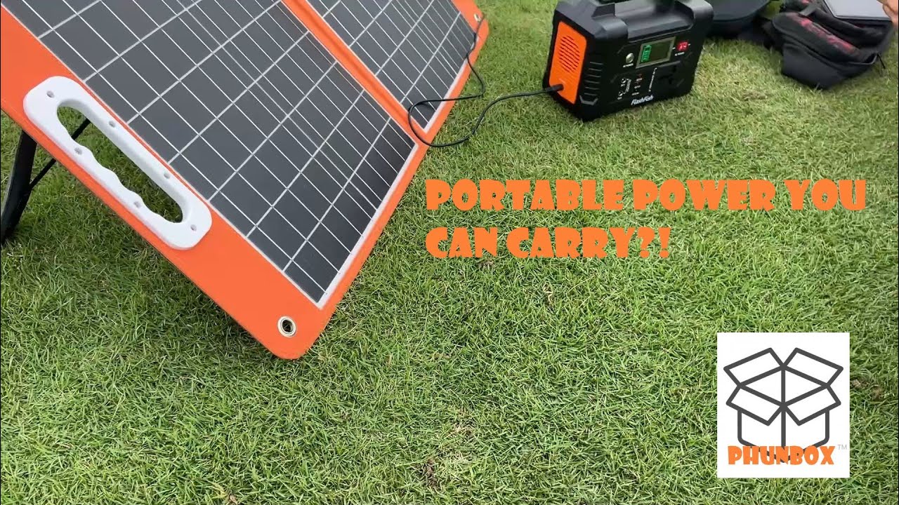 FlashFish 60w Solarpanel & 200w (40ah) Powerstation Unboxing