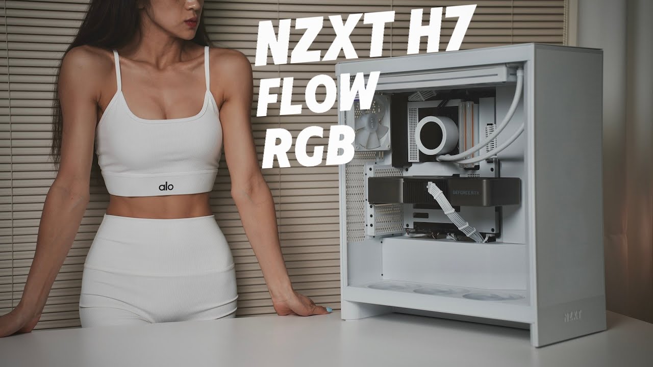 So Clean and NICE！Building PC NZXT H7 FLOW RGB，NZXT 2024 New Arrival！