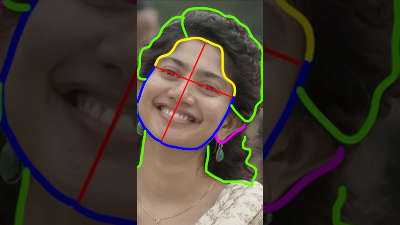 How to draw Sai Pallavi 😍 #shorts #saipallavi #howtodraw
