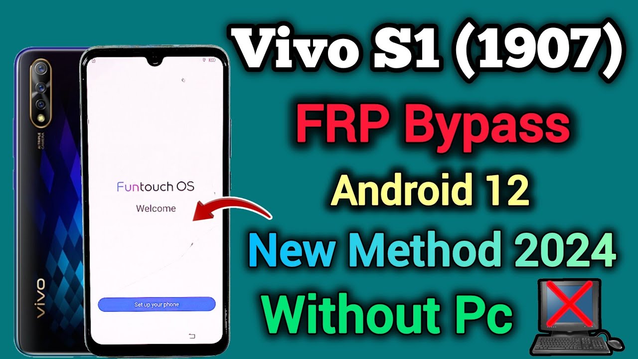 Vivo S1 (1907) FRP Bypass || Android 12 || New Method 2024 || Activity Manager || Not Show Solution.