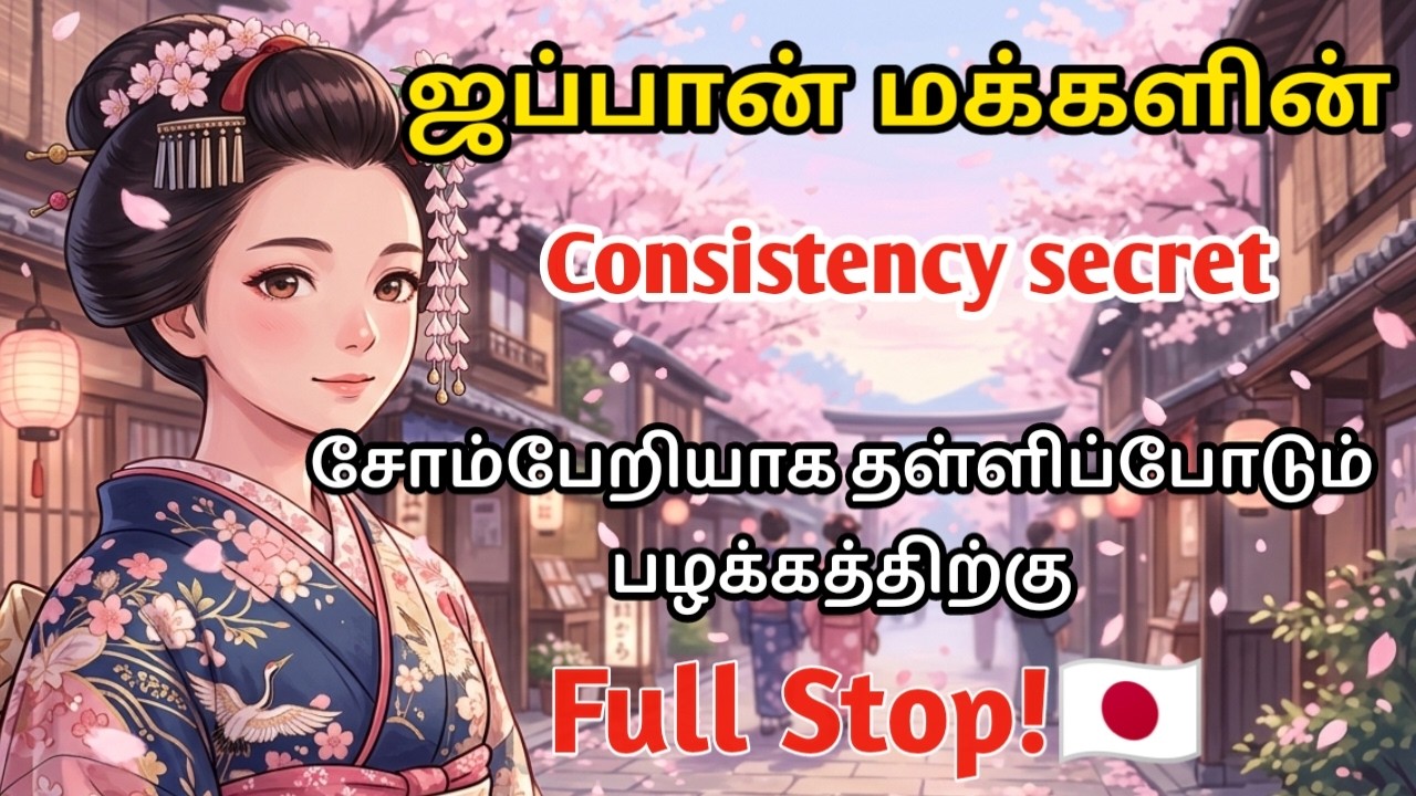 Japanese Consistency Formula | Japanese Discipline 7 Techniques | Tamil Motivation Self Improvement