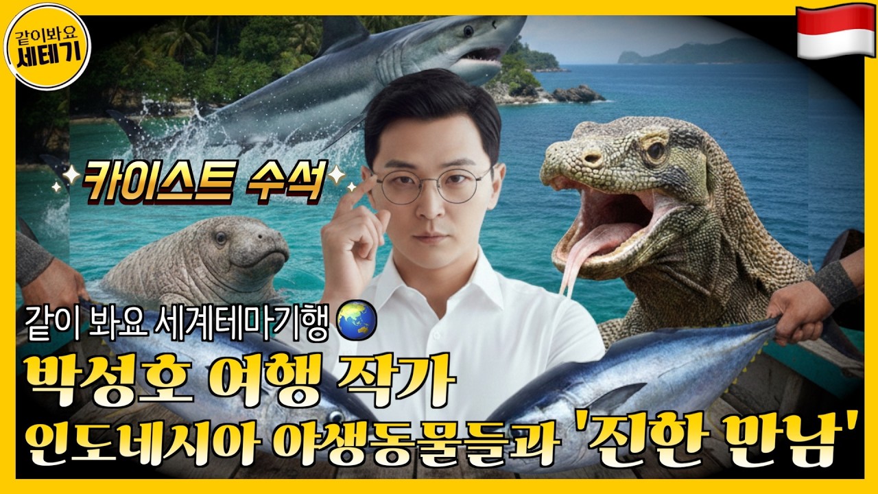 [SUB]공부만 잘하는 줄 알았죠? 박성호, 인도네시아 야생동물들과 '진한 만남'  | 인도네시아 ① | 같이봐요 세계테마기행🌏