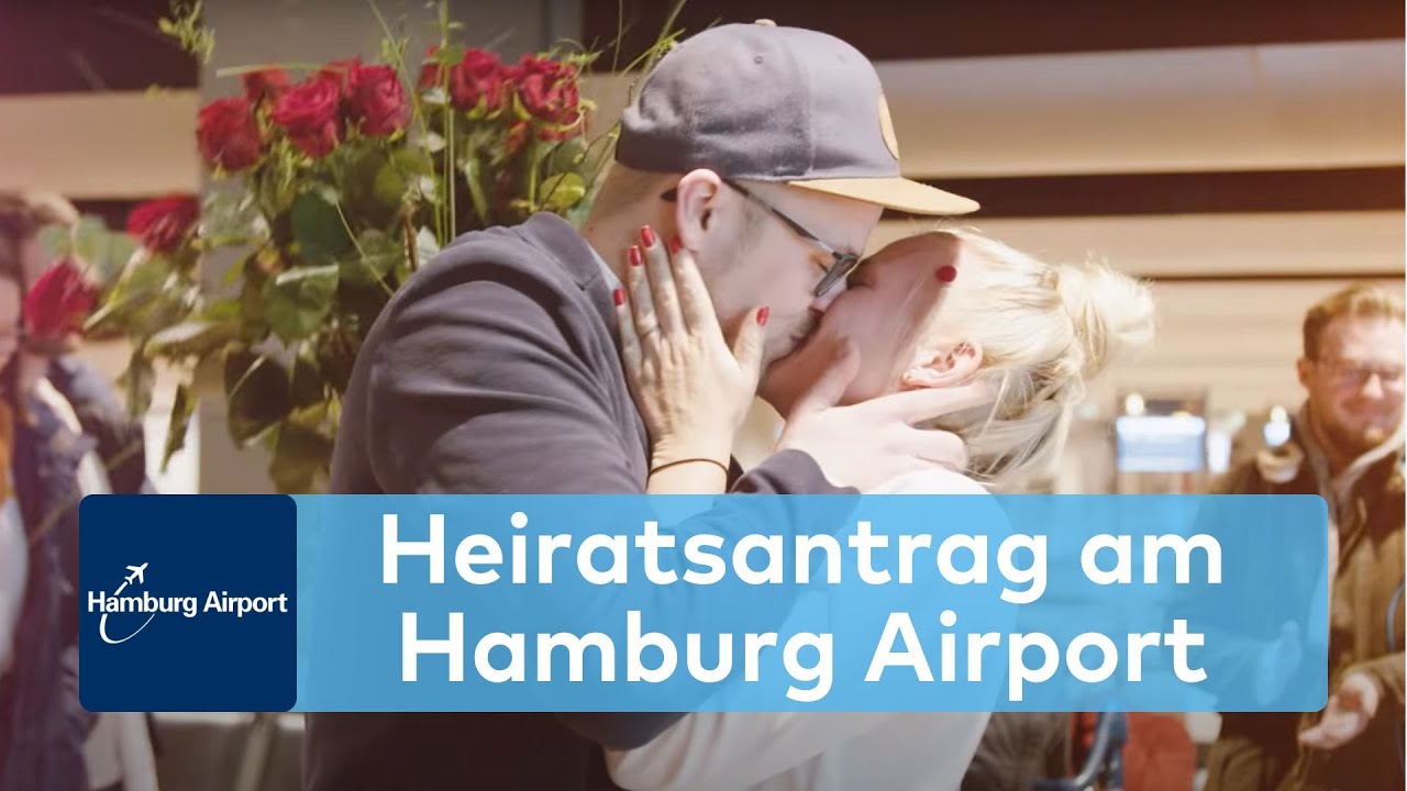 Fünf Hinweise und ein Antrag - Heiratsantrag am Hamburg Airport