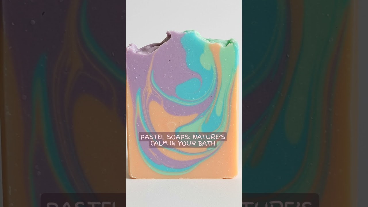 Butterfly Soap in pastel colors!FLORIDA SOAP CANDLE #soap #skincare #skincareroutine #smallbusiness