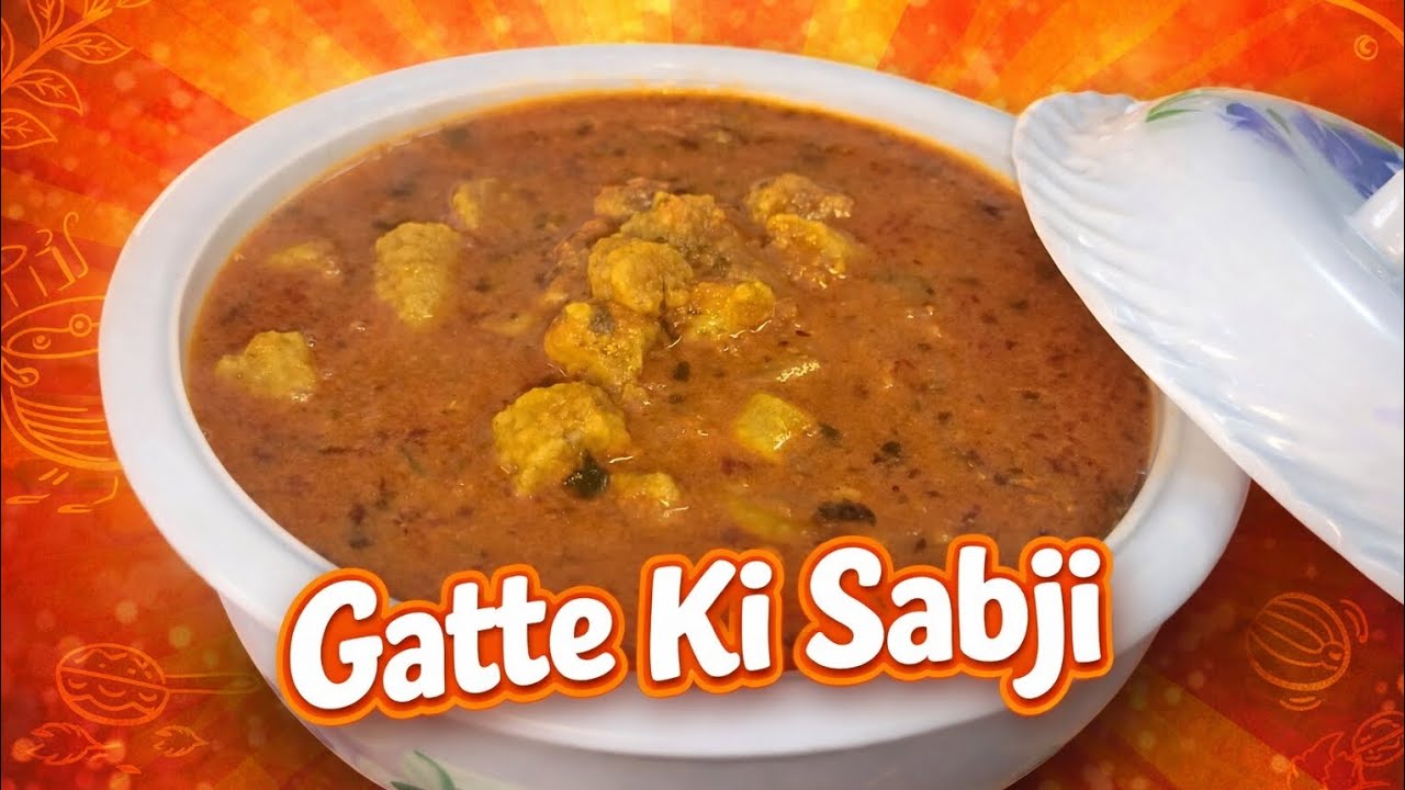Rajasthani Gatte Ki Sabji (No Curd) | Perfect Gravy Recipe #gattekisabji #gatte #rajasthanirecipe 