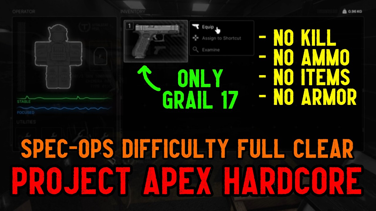No loadout full clear spec-ops warehouse | PROJECT APEX Roblox
