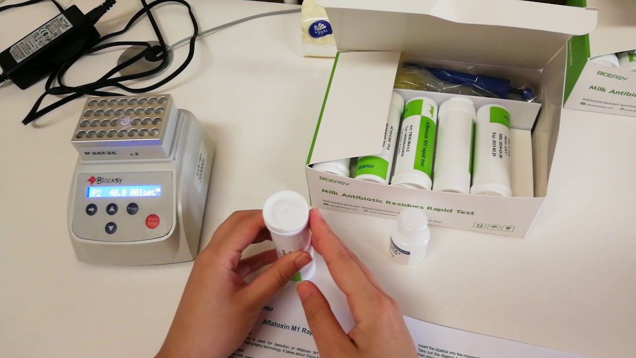Bioeasy AflaM1 prueba rápida para detectar Aflatoxina M1 en leche