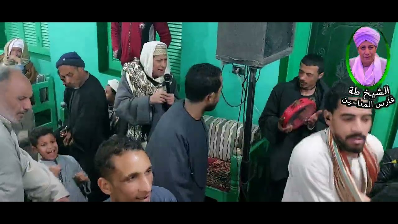 الشيخ طه موسي جاد باالساحه الرضوانيه احتفال مولد السيده نفيسه