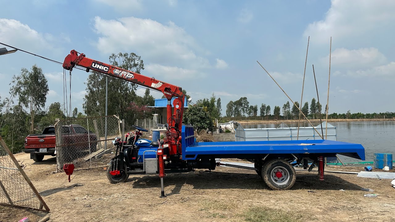 Siêu Ba Gác Máy Dầu - Gắn Cẩu 290 Chân Chéo | Huy Anh 0878 98 7777
