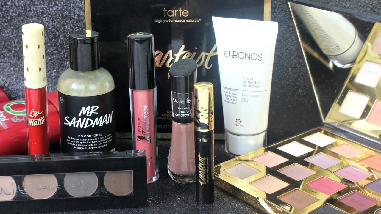 COMPRINHAS DE MAQUIAGEM DEZEMBRO 2016 | TARTE, NATURA, VULT, TBLOGS