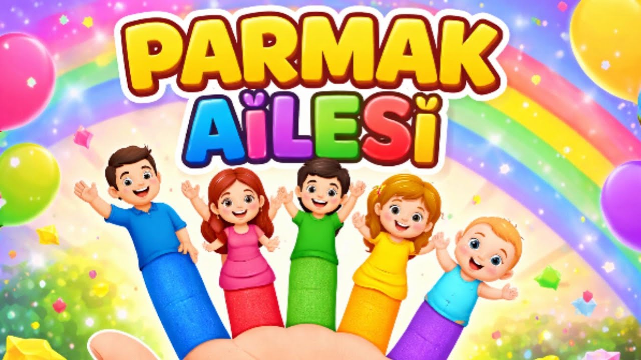 Parmak Ailesi 👋 | Finger Family Türkçe 🎶 | Renkleri Öğreniyoruz | Çocuk Şarkıları