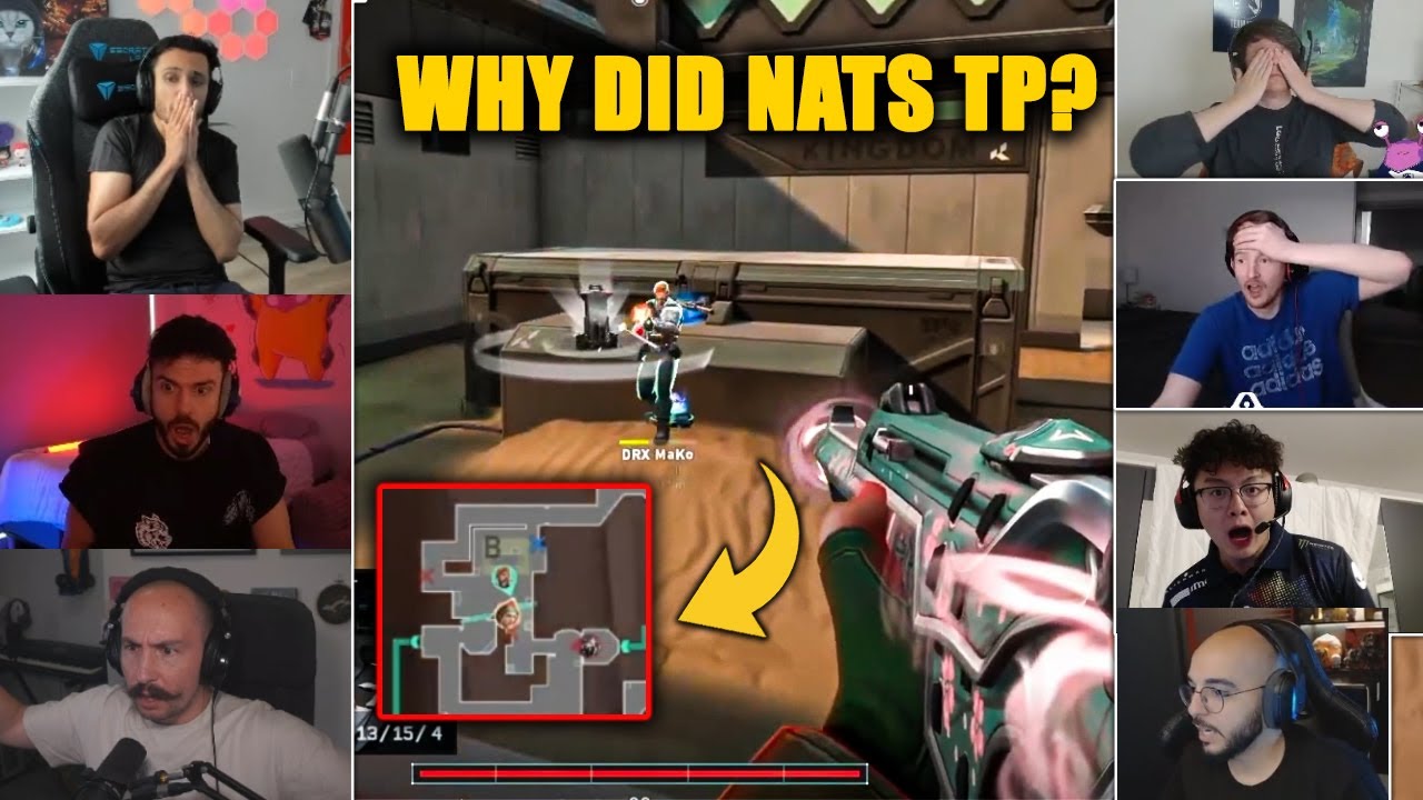 Valorant Streamers React to TL Nats Accidentally TP’ing & Throwing the Round Against DRX