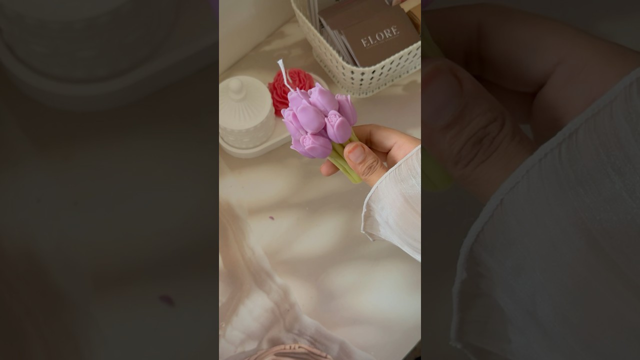 Demoulding the Purple Lavender Bullet Candle | ASMR Vibes