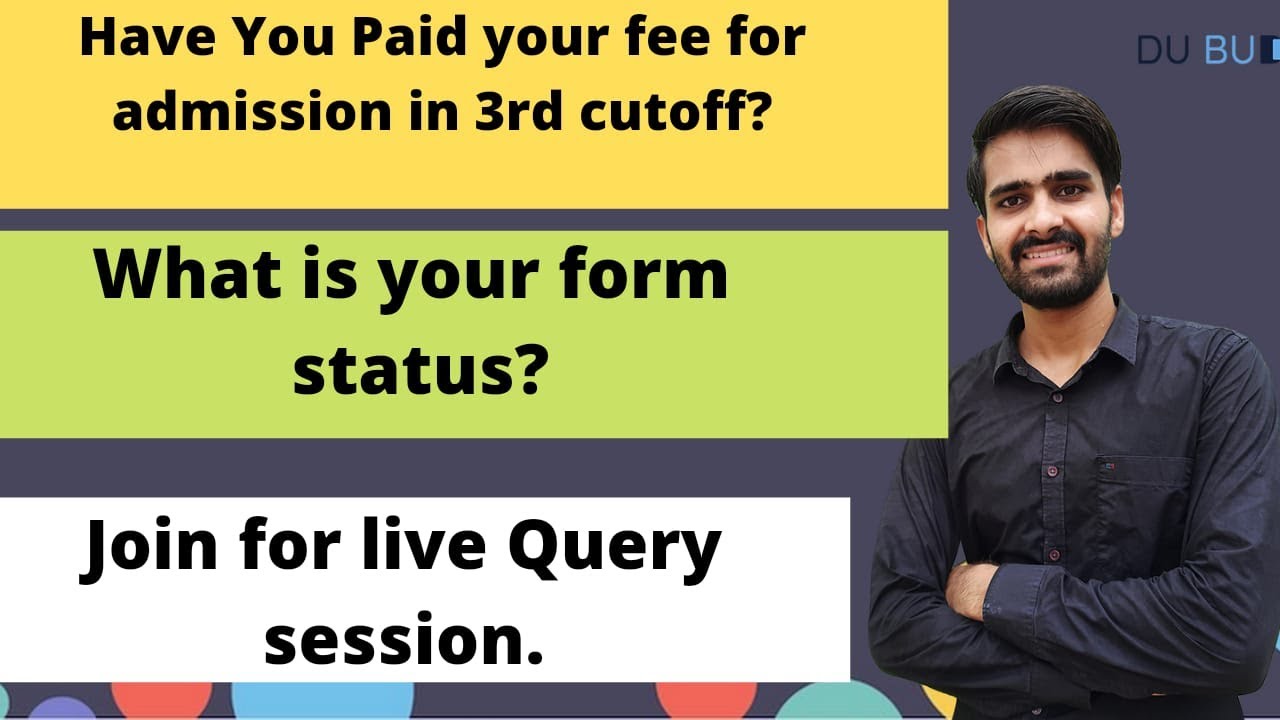 Delhi University live query session.