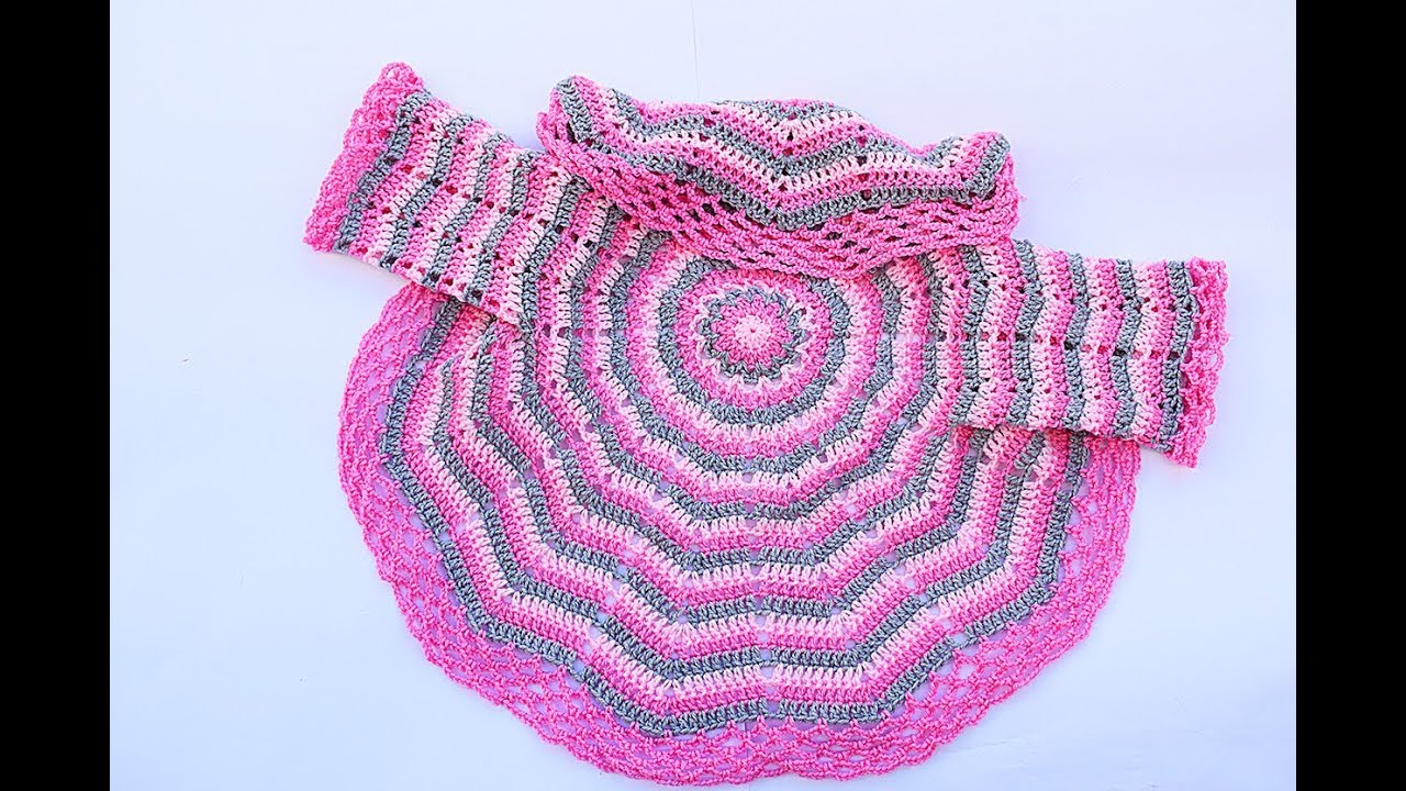 ROUND  CROCHET COAT A EASY TO DO MAJOVELCROCHET #crochet #crochetveryeasy