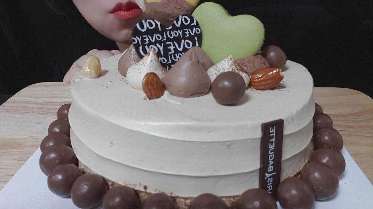 모카케이크 먹방 mocha cake mukbang