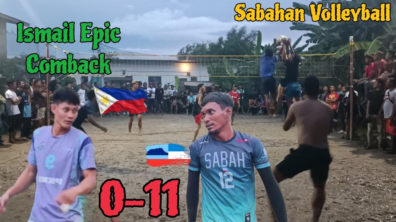Jaya pendahulu 11-0..Ismail meng4nas epic comback.. Sabahan Volleyball