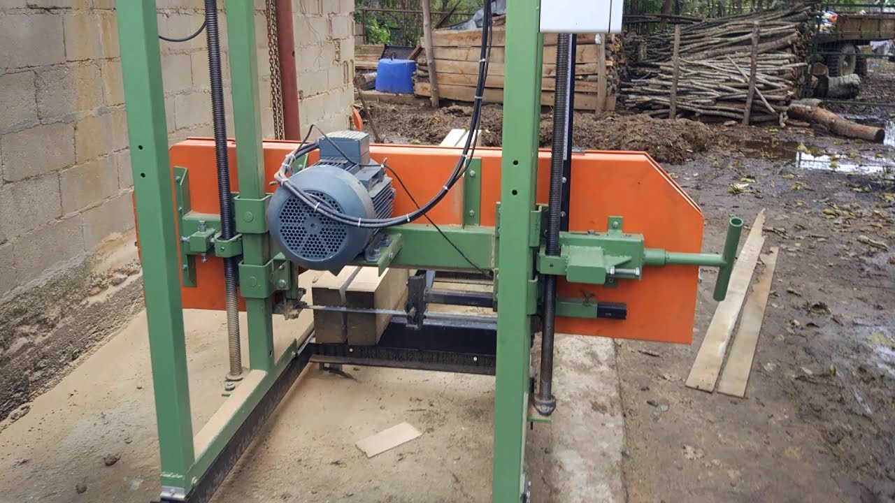 Yatay şerit testere hızar, tomruk biçme makinası (Sawmill portable bandsaw mill )