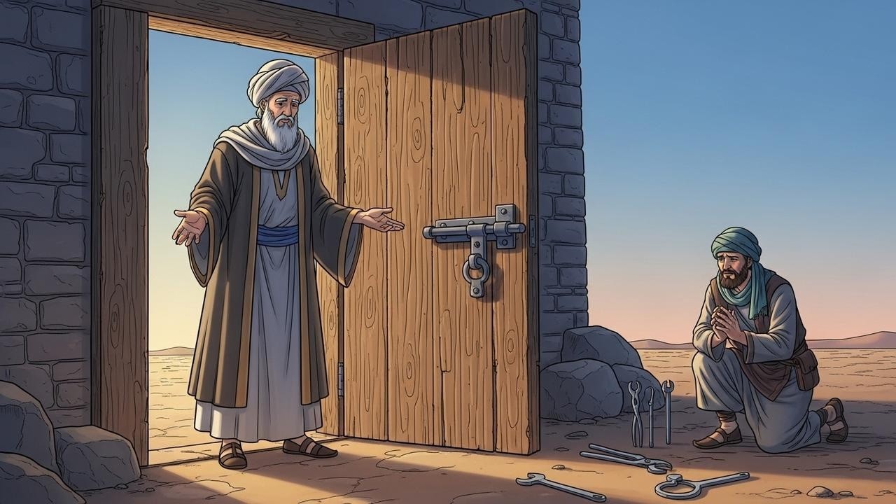 الشيخ العابد يكشف سر الندبة وماضي الظلام | حكاية اللص التائب سالم #قصص #arabicstories #قصص_واقعية