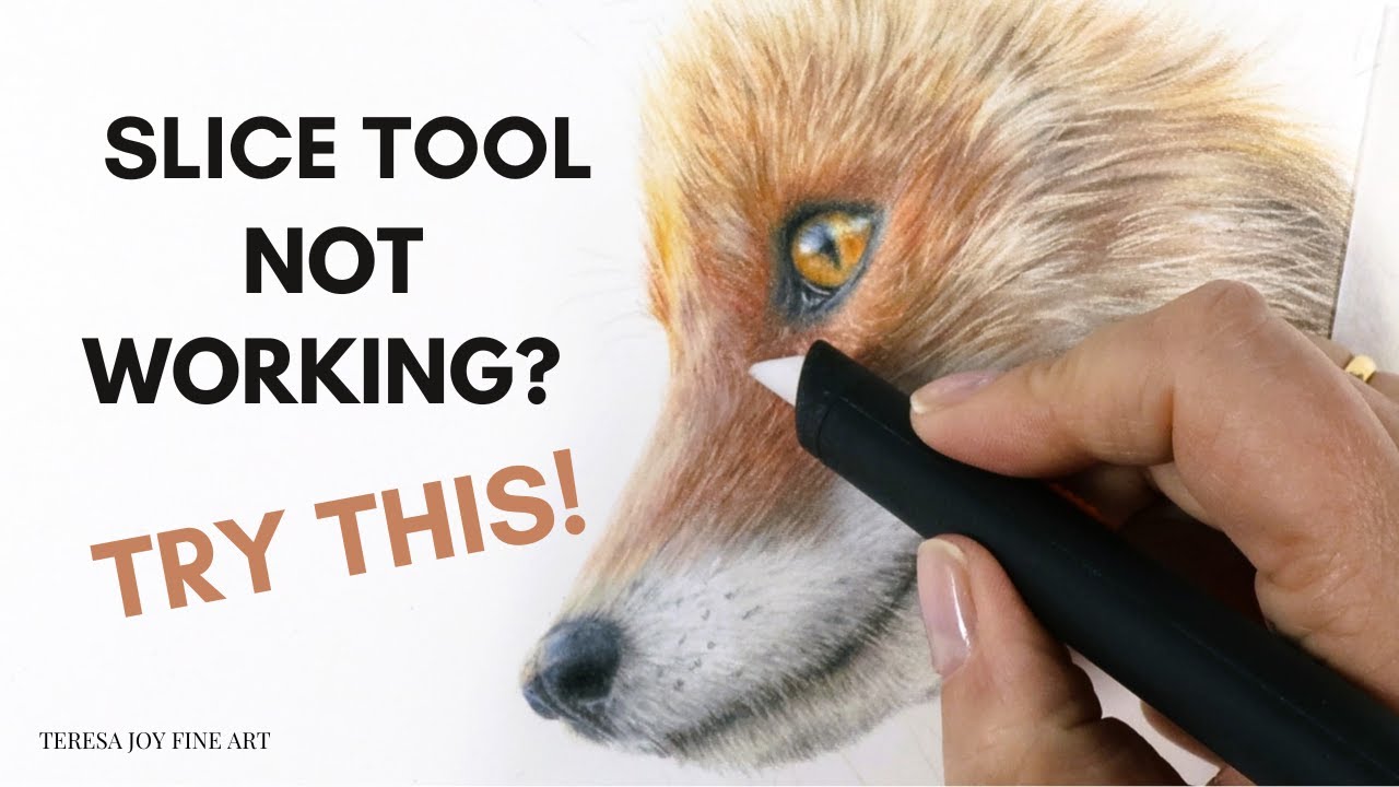 Getting Results from your Slice Tool. Colour Pencil Drawing. #drawingtutorialsforbeginners