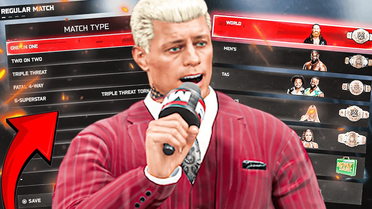 BEST way to PLAY Universe Mode in WWE 2K25! (Match Tables, Champions, Booking)
