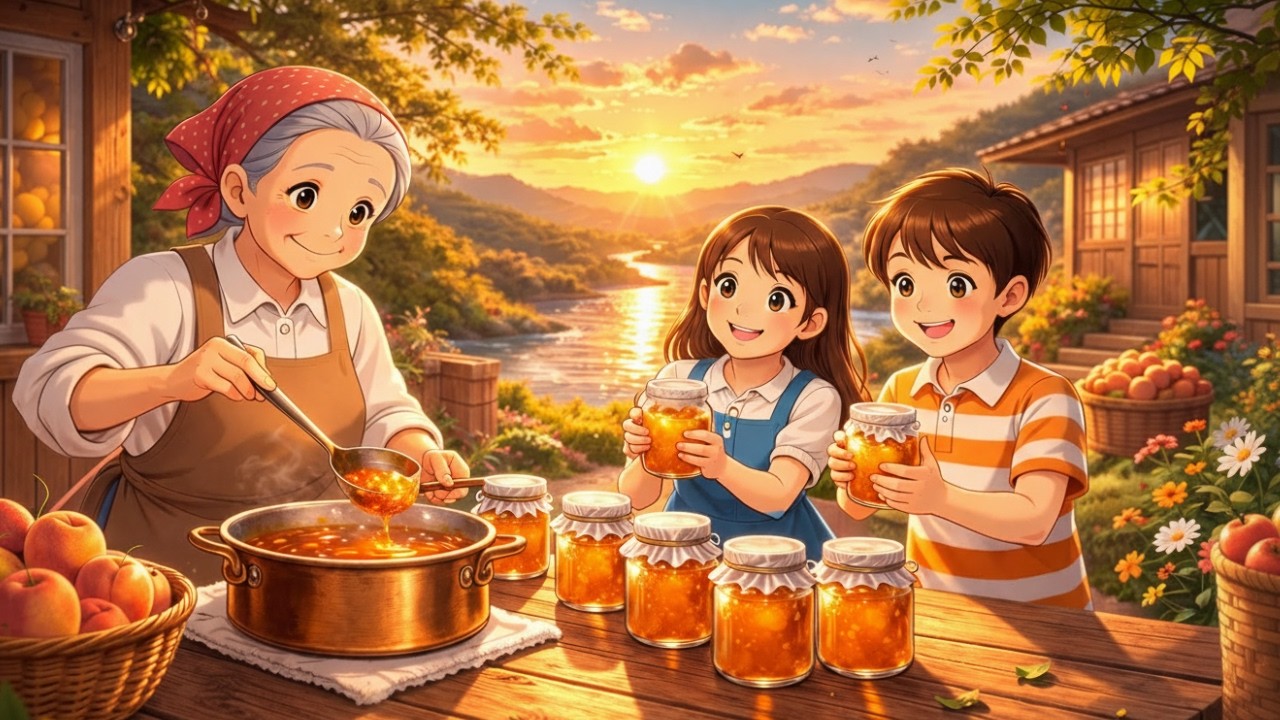 The Last Week of Summer at Grandma's House — Bottling Peach Jam Before the Autumn Wind Arrives 🍑