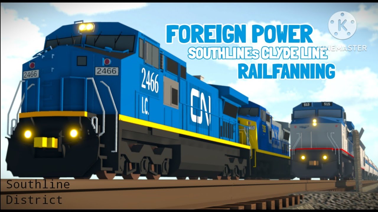 Foreign Power CSX Freight Trains on the Southline Districts Clyde Line