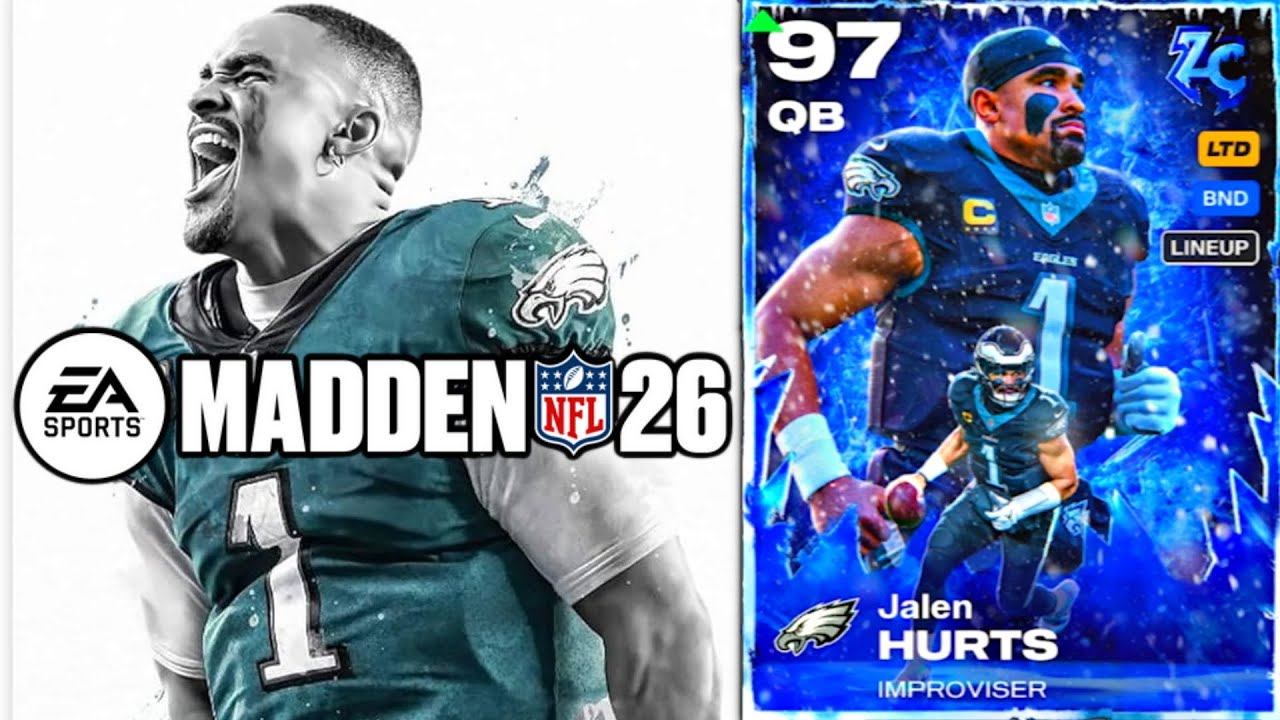 Джален Хертс — лучший квотербек в тематической команде «Иглз»!!! Madden 26