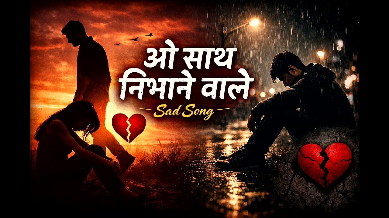 O Saath Nibhane Wale 💔 | Full Hindi Sad Song 2026 Heart Touching Breakup Song | Very Emotional Song