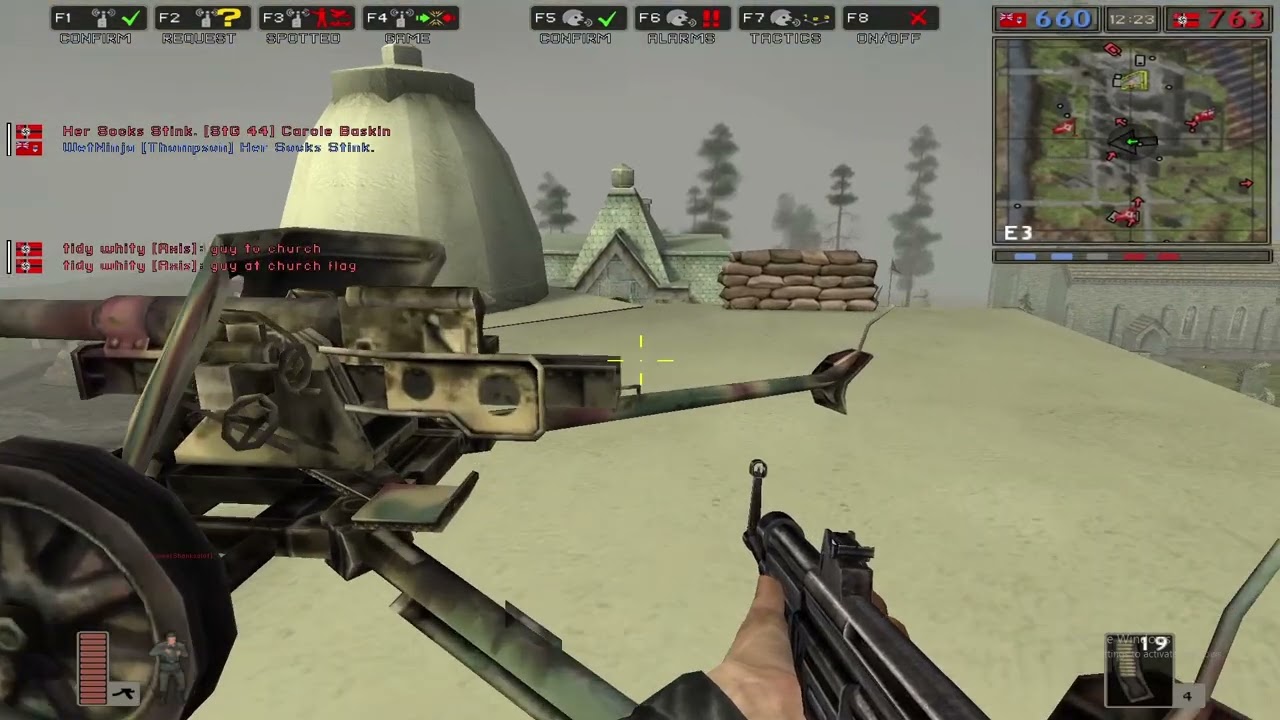 Battlefield 1942 PC 2001 Liberation of Caen Moongamers Multiplayer Server Gameplay February 17 2026