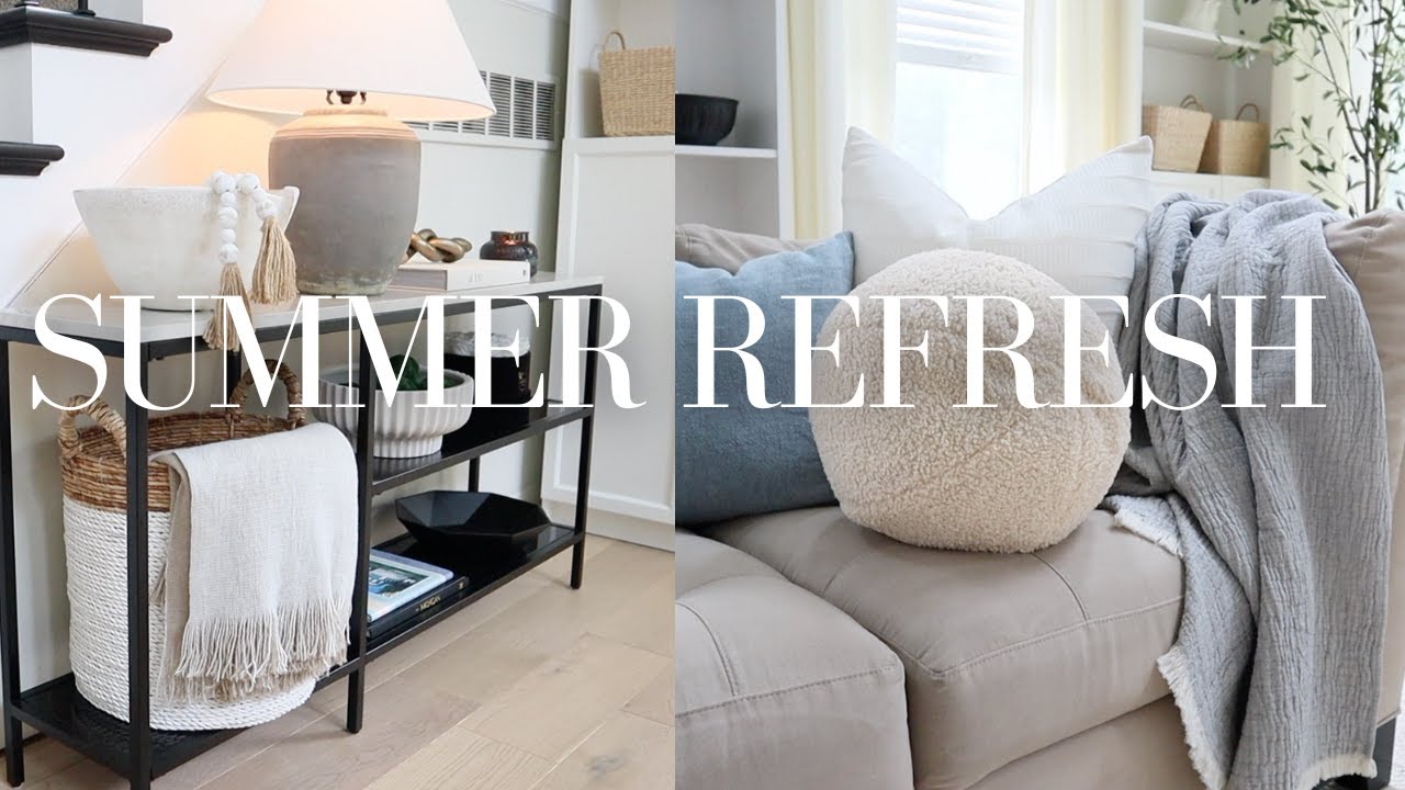 The Ultimate Summer Living Room Makeover: Watch the Transformation! SUMMER DECORATE WITH ME 2023