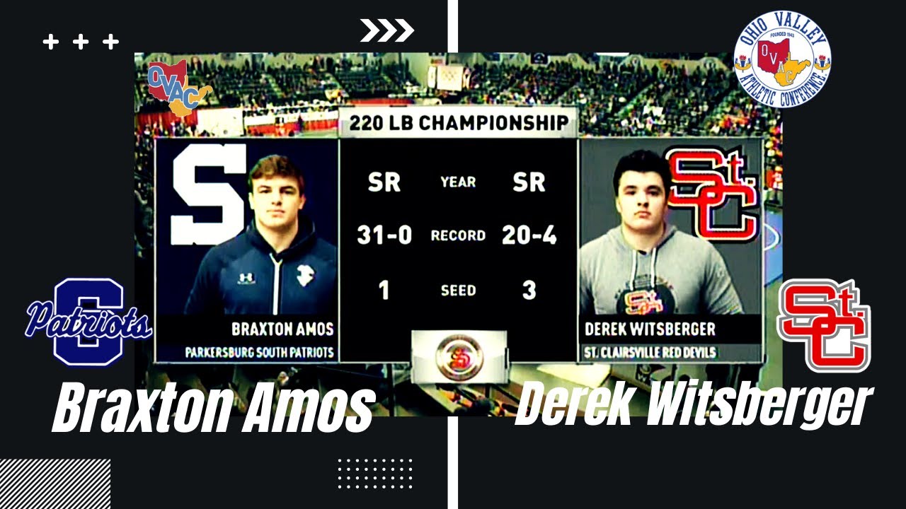 2020 🤼‍♂️ OVAC 220lb Championship, Braxton Amos vs. Derek Witsberger