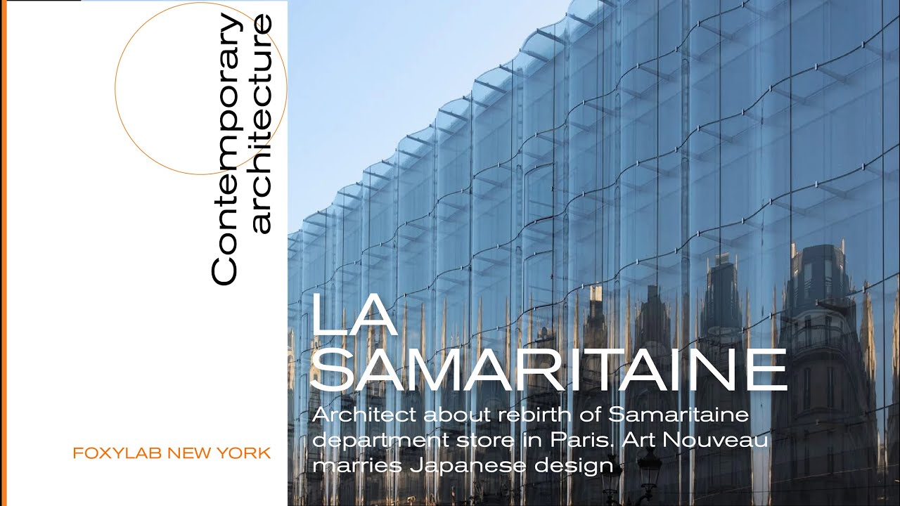 La Samaritaine, a complex of buildings owned by LVMH. Marriage of Art  Nouveau to Japanese design.