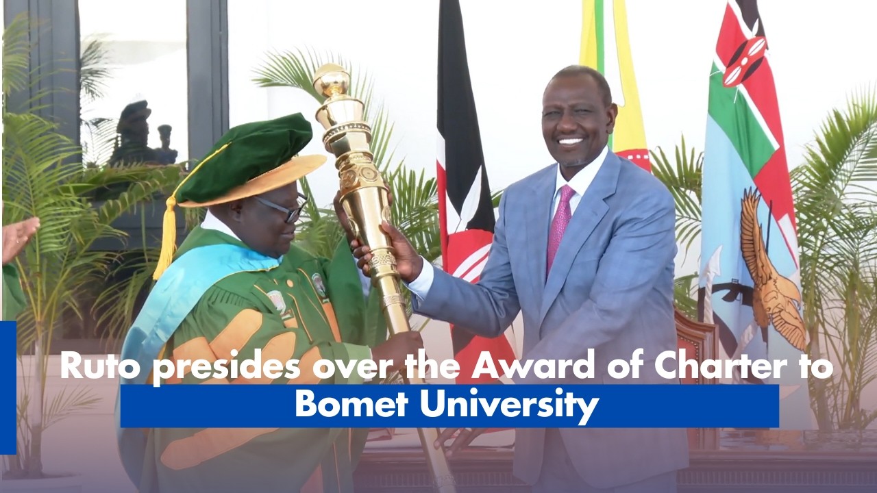 Ruto presides over the Award of Charter to Bomet University