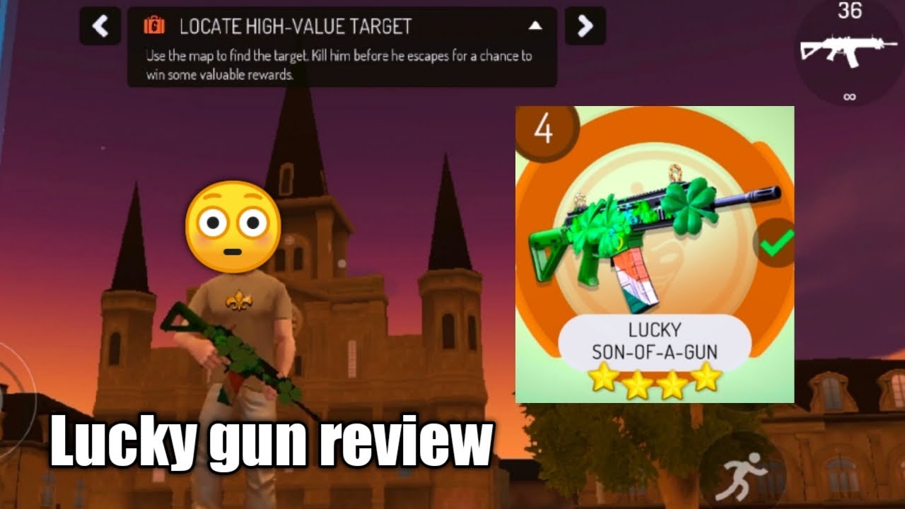 GANGSTAR NEW ORLEANS|LUCKY GUN REVIEW(4 STAR WEAPON)