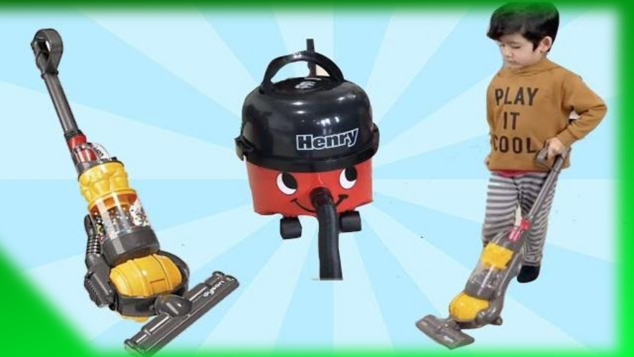 Casdon Dyson Toy Vacuum Cleaners Challenge|Henry Vacuum Cleaner Toy  Compilation