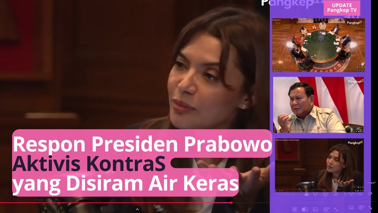 Presiden Prabowo Merespon Pertanyaan soal Aktivis KontraS yang disiram air keras