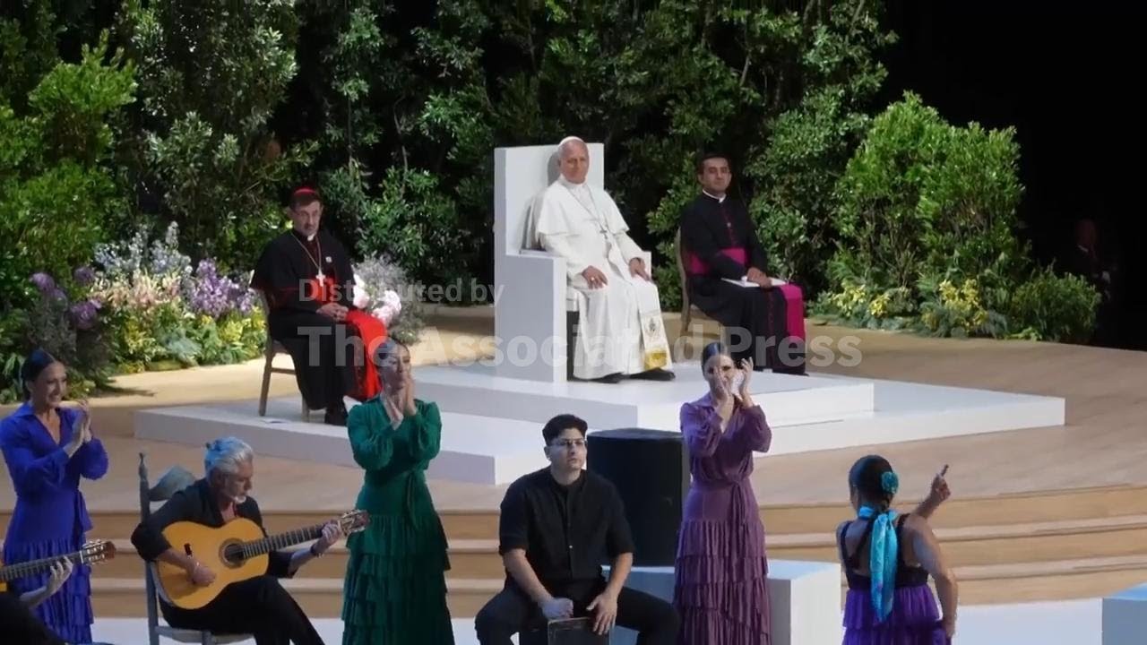 Pope Leo XIV celebrates art, culture and sport at Madrid cultural event